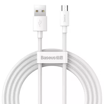 USB-A na Micro-USB-B kábel Baseus TZCAMZJ-02 1,5 m biely