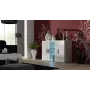 Cama komoda 120 cm SOHO S7 sonoma dub/biela lesklá