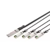 Direct-Attach kábel Digitus 40G QSFP+ na 4xSFP+ 1m