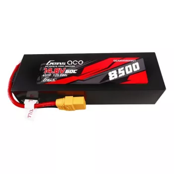 Gens ace G-Tech 8500mAh 14,8V 60C 4S1P LiPo batériový pack puzdro z PC materiálu s konektorom XT90