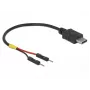 DeLOCK 85418 napájací kábel USB-C na 2x kolíkový konektor, 0,1 m