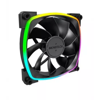 Montech RX120 PWM ventilátor počítačovej skrine 12 cm čierny 3 ks