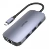 UNITEK D1071A rozhranie Hub USB 3.0 SuperSpeed 5 Gb/s strieborný
