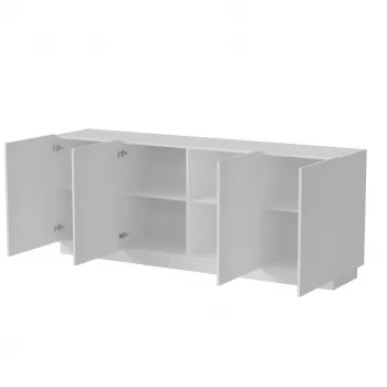 Komoda Cama LIVERTI 200x42x78 cm biela, korpus z drevotriesky 16 mm, dvere 16 mm