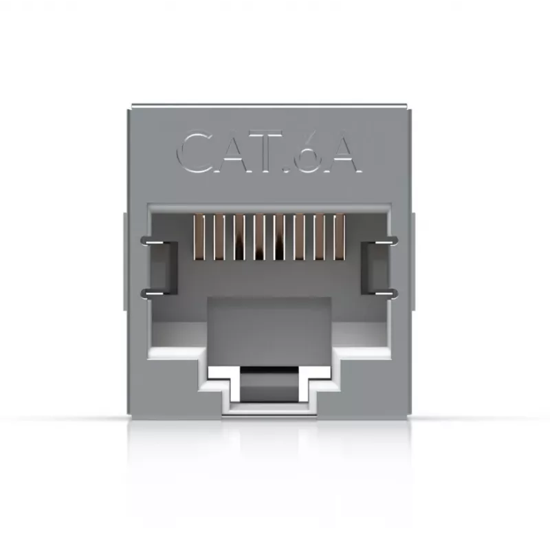 Inline RJ45 spojka UBIQUITI UACC-RJ45-COUPLER-C6A kompaktná – RJ45 Cat6A inline spojka