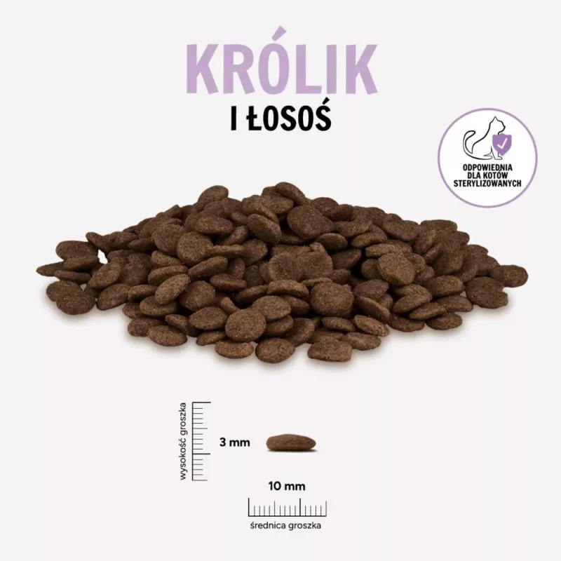PAKA ZWIERZAKA Rabbit and salmon - suché krmivo pre mačky - 400g