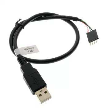USB kábel Akasa 0,4 m USB A čierny