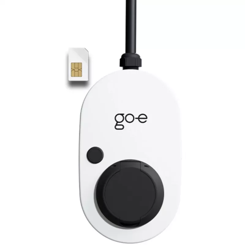 Charger Gemini 2.0, 22 kW (32A 3-fázový), wallbox biela/čierna, bez kábla, 4G/LTE