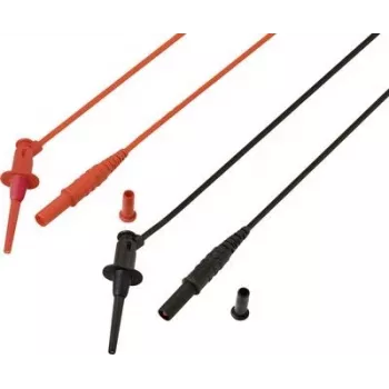 Voltcraft MSL-528 Skúšobný vodič 4 mm bezpečnostný konektor 1,2 m červená čierna 1 pár (VC-17182160)