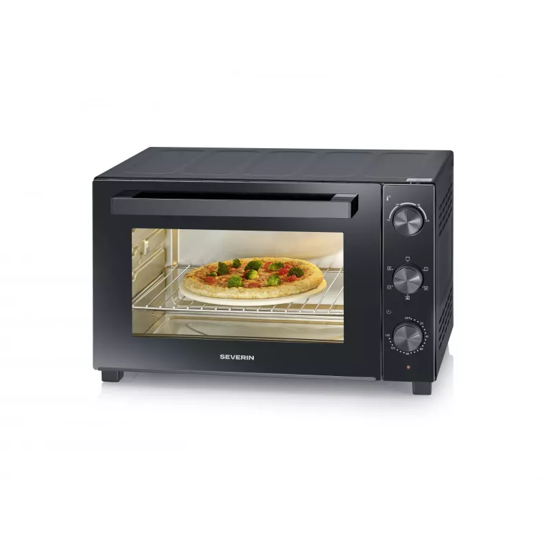 Samostatná stolová elektrická rúra SEVERIN TO 2076 — 46 l, 1800 W, samostatná, čierna, 515×420×365 mm