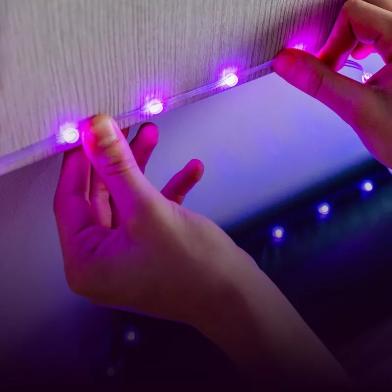 Twinkly Dots 60 RGB USB smart svetlá, 3 m, čierne