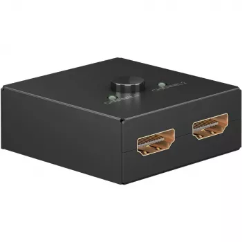 HDMI prepínač Goobay 58485 1 vstup 1 výstup 52 mm x 49,5 mm x 22,5 mm