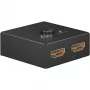 Goobay 58485 Manuálny prepínač HDMI 2 na 1, 4K 30 Hz, Čierny
