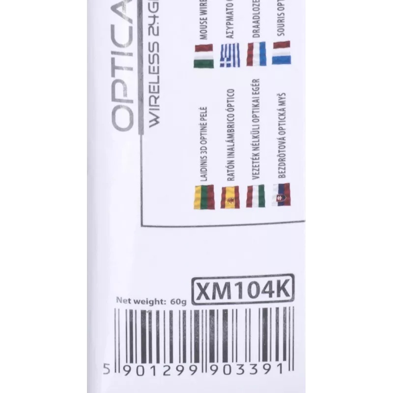 Extreme XM104K myš USB Type-A optická 1000 DPI pre pravákov