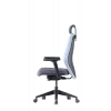 Up Up Athene ergonomická kancelárska stolička čierna, sivá + modrá látka