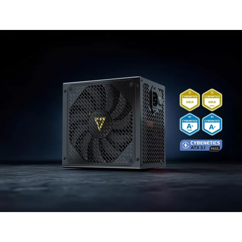 Napájací zdroj MODECOM VOLCANO HEX GOLD 750W, 80 PLUS Gold, ATX 3.1, modulárny, 14 cm ventilátor