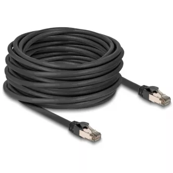 Sieťový kábel DELOCK 80245 Cat6a U/FTP (STP) 15 m RJ-45 na RJ-45 čierny