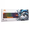 Mechanická klávesnica Baracuda Dolphin čierna US layout s Red Switches