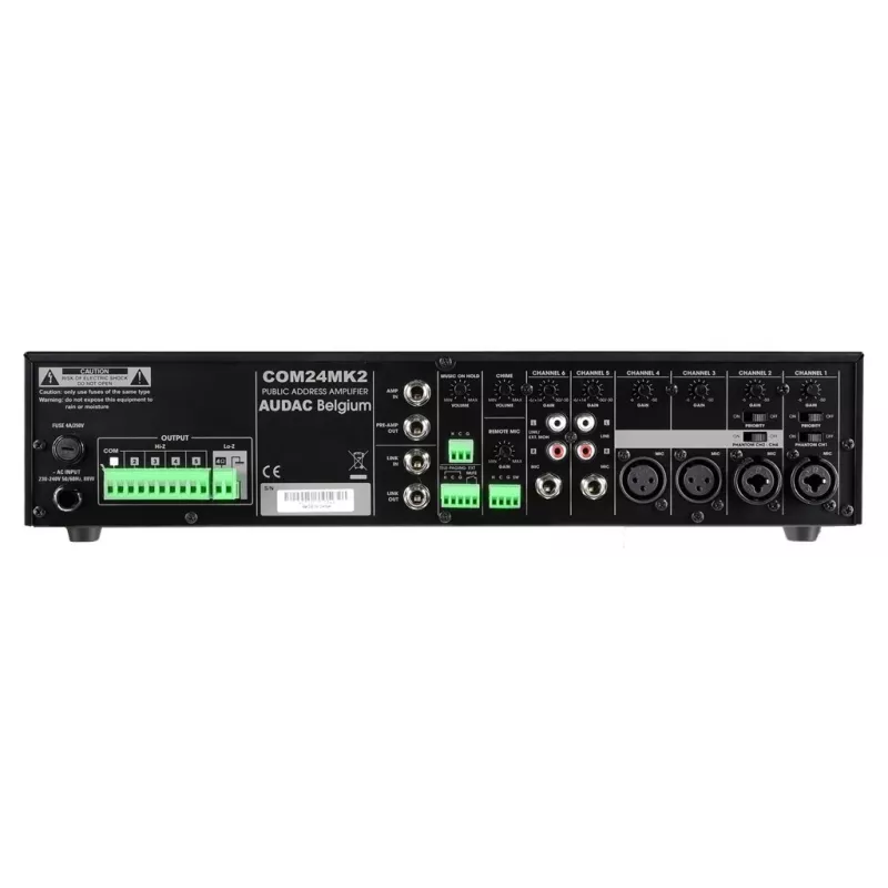 AUDAC COM24MK2 audio zosilňovač 240W Class D čierny