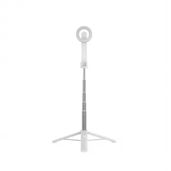 Selfie tyč FIXED FIXSN-M-WH — skladacia hliníková tyč s Bluetooth, maximálna dĺžka 72 cm, biela