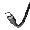 USB kábel Baseus Cafule 2m USB C čierny sivý