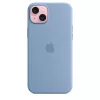 Apple iPhone 15 Plus silikónové puzdro s MagSafe - Winterblau