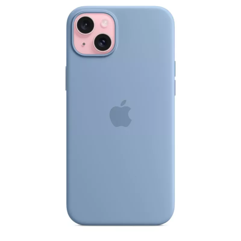 Apple iPhone 15 Plus silikónové puzdro s MagSafe - Winterblau