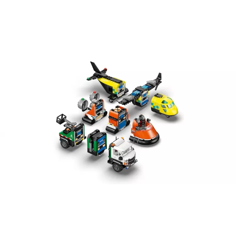 LEGO CITY 60505 Lietadlo, servisné nákladné auto a hovercraft