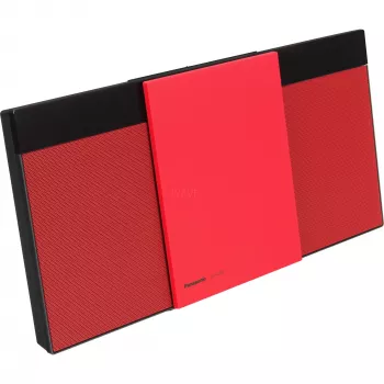 Panasonic SC-HC304 HiFi CD prehrávač červená