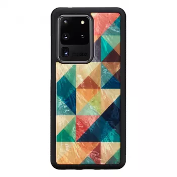 Ochranné puzdro iKins pre Samsung Galaxy S20 Ultra, mozaika čierne