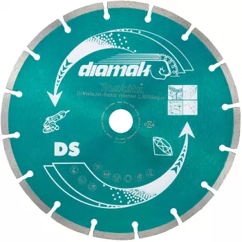 Makita Diamak - diamantový rezací kotúč - pre betón, mramor, bridlicu, mäkké tehly, cementové tehly