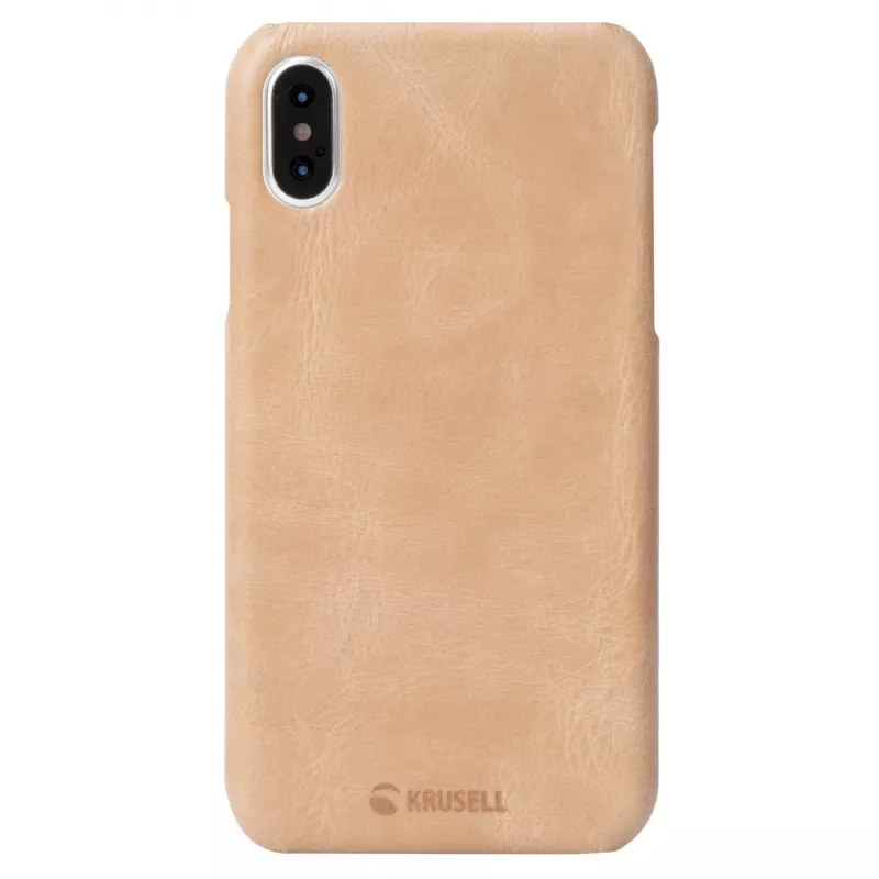 Puzdro na smartphone Krusell Sunne pre Apple iPhone XS – vintage nude