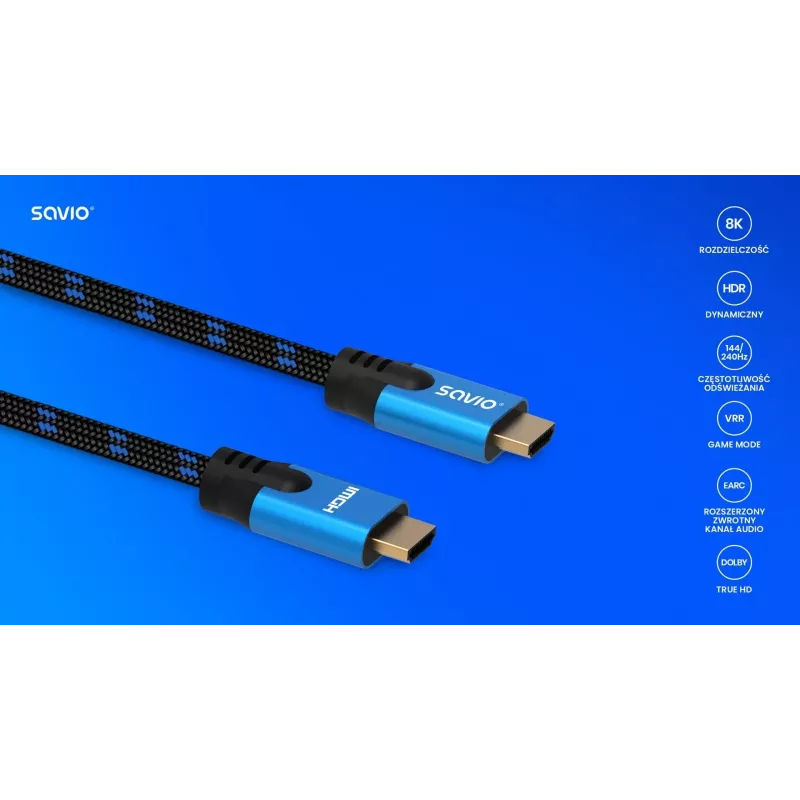 HDMI kábel Savio CL-143 3m