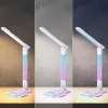 Stolná lampa Hawk HW-LAMP04 biela LED nastaviteľná, biely povrch, nastaviteľná hlava a rameno