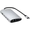 Satechi ST-P8KES USB-C viacportový adaptér 8K s Ethernet V3, strieborný