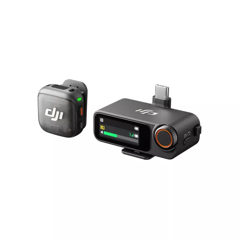Mikrofónny systém DJI Camera Acc Mic 3 (1× vysielač + 1× prijímač)