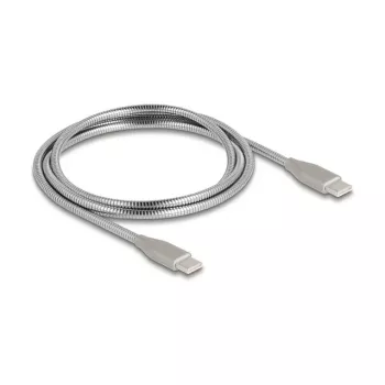 USB kábel DeLOCK 81259 1m USB-C na USB-C USB 2.0 strieborný