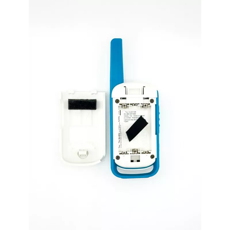 Motorola Talkabout T42 – vysielačka, balenie 2 ks (oranžovo-modrá)