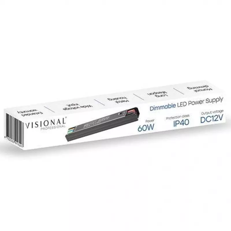 Napájací zdroj pre LED pás 12V 5A 60W/VS-60W-12C V Visional