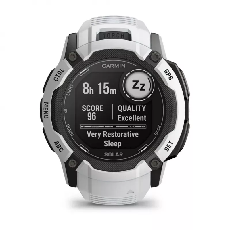 Garmin Instinct 2X Solar 2,79 cm (1,1) MIP 50 mm digitálny 176 x 176 pixelov dotyková obrazovka biela GPS (satelit)