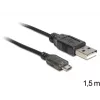 USB kábel DeLOCK USB 2.0-A - USB micro-B 1,5 m