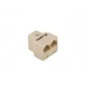 Lanberg AD-RJ45-2RJ45-OU sieťový rozbočovač béžový