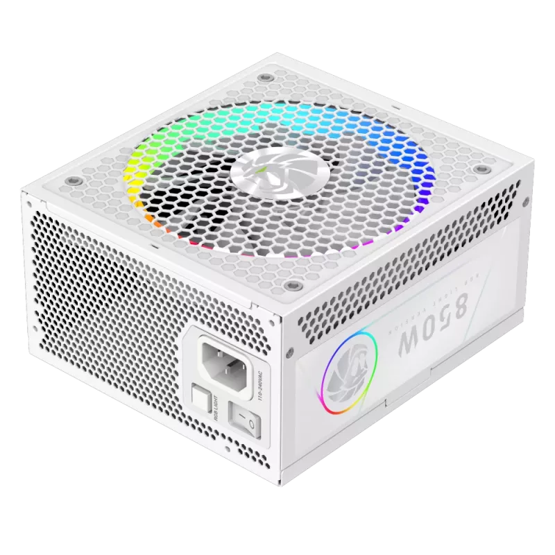 Gamemax napájací zdroj, 80 PLUS, Gold | RGB 850G WH | 850 W