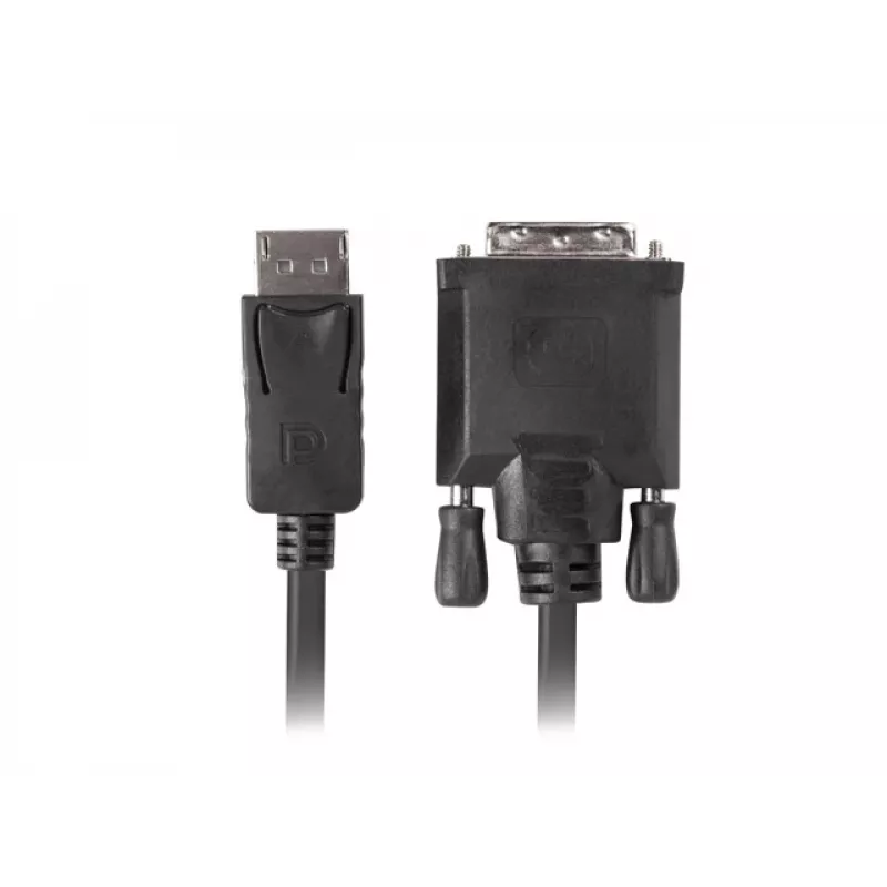 Videokábel adaptér LANBERG DisplayPort na DVI-D CA-DPDV-10CU-0018-BK, 1,8 m, čierny