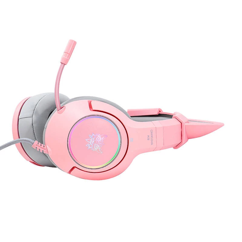 Headset Onikuma K9 Pink RGB herný headset