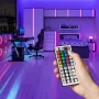 LED svetelná lišta Vention PAEWH 2 m, USB napájanie 5 V, RGB s IR diaľkovým ovládačom, montáž s obojstrannou lepiacou páskou