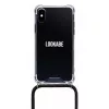 Lookabe puzdro na telefón s náhrdelníkom pre iPhone XS Max, zlaté/čierne