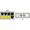 Delock 82397 napájací adaptérový kábel PCI Express, 2x 4-pin 5,25" na 8-pin PCIe, 12 V, 0,30 m