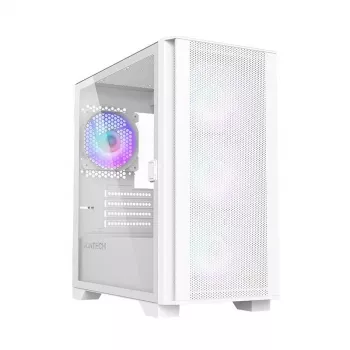 Montech AIR 100 ARGB MICRO-ATX veža so štyrmi predinštalovanými ARGB ventilátormi, ultra-minimalistický dizajn, jemný mesh predný panel, vysoký prietok vzduchu, jedinečná strana