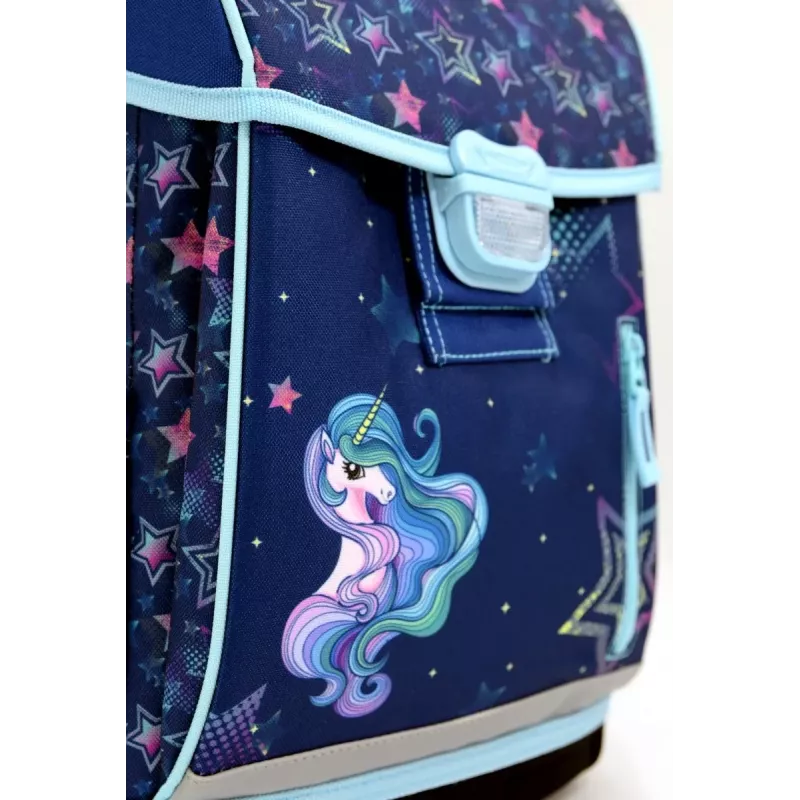 Školský batoh HAMA 00129681 Rainbow Unicorn – ľahký detský batoh s nastaviteľnými popruhmi